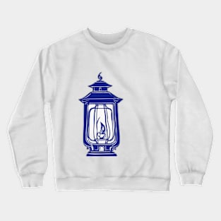 Lantern Royal Blue Shadow Silhouette Anime Style Collection No. 414 Crewneck Sweatshirt